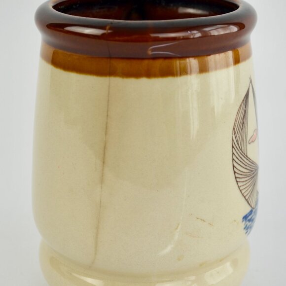 Vintage Brown Florida Sailboat Coffee Mug Big - Picture 5 of 7